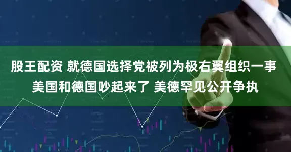 股王配资 就德国选择党被列为极右翼组织一事 美国和德国吵起来了 美德罕见公开争执
