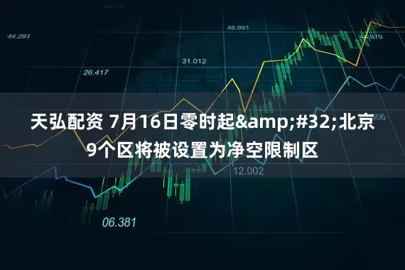 天弘配资 7月16日零时起 北京9个区将被设置为净空限制区
