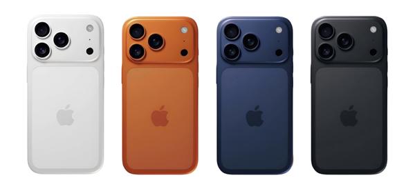 红腾网 苹果iPhone 17 Pro系列四配色渲染图出炉：史上首款橙色登场