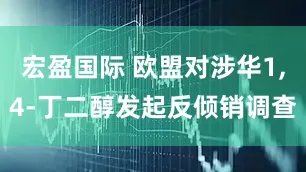 宏盈国际 欧盟对涉华1,4-丁二醇发起反倾销调查